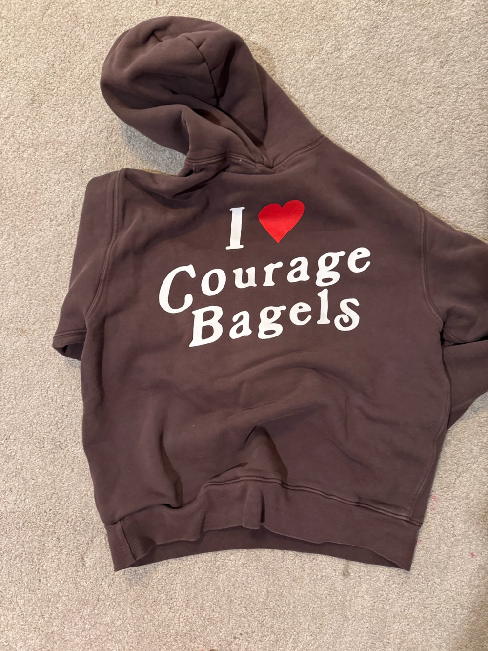 Madhappy hoodie  - I Heart Courage Bagels, small - Picture 7 of 7